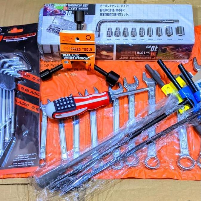 PAKET ALAT BONGKAR / ALAT BENGKEL MOTOR SUPER LENGKAP MURAH