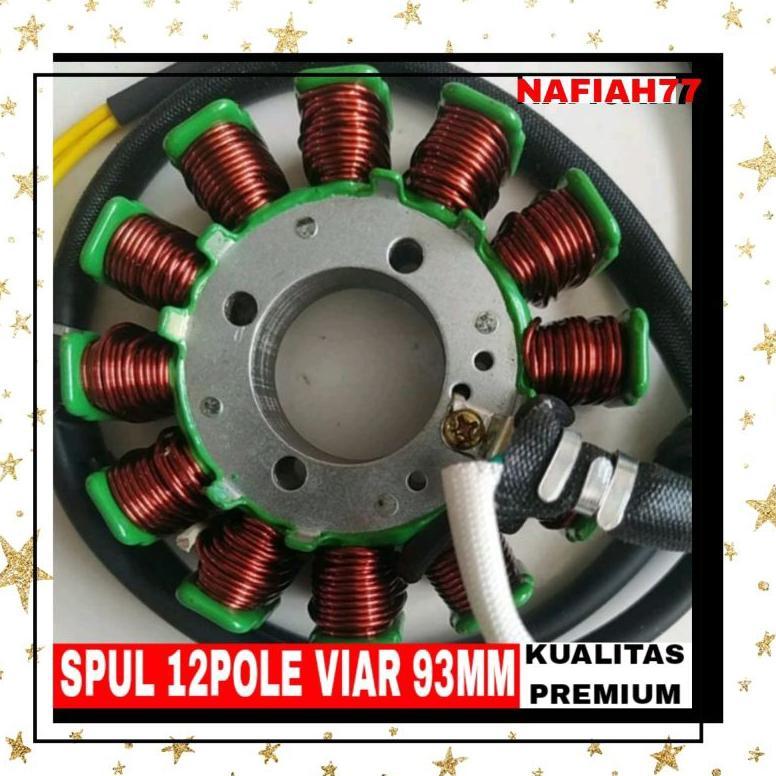 (ORIGINAL VIAR)SPULL VIAR 200CC 12 POLE/LILITAN 93MM-SPUL VIAR SPUL 12 LILITAN VIAR SPAREPART MOTOR 