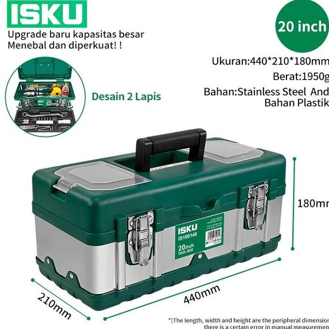 ISKU Tool bag Besar 18 Inch Tool box 17 inch 19 inch Kotak Perkakas