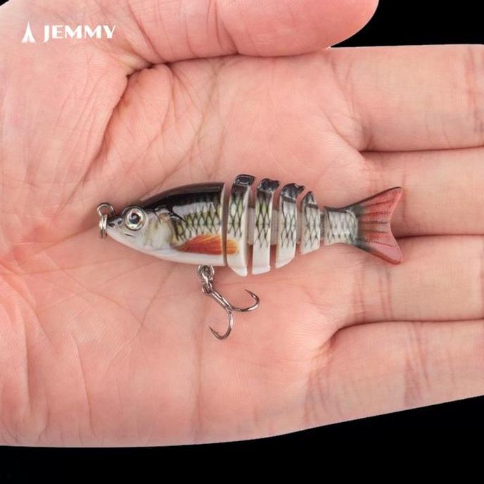 Jemmy Lure jointed minnow wobbler 5g / 6cm type sinking 5 bagian MN013