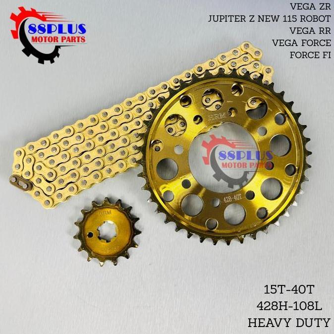 Vanessa.Ecer - Gear Gir Set Paket Vega Zr Jupiter Z 115 New Robot Vega Rr Force Fi Gold Motor