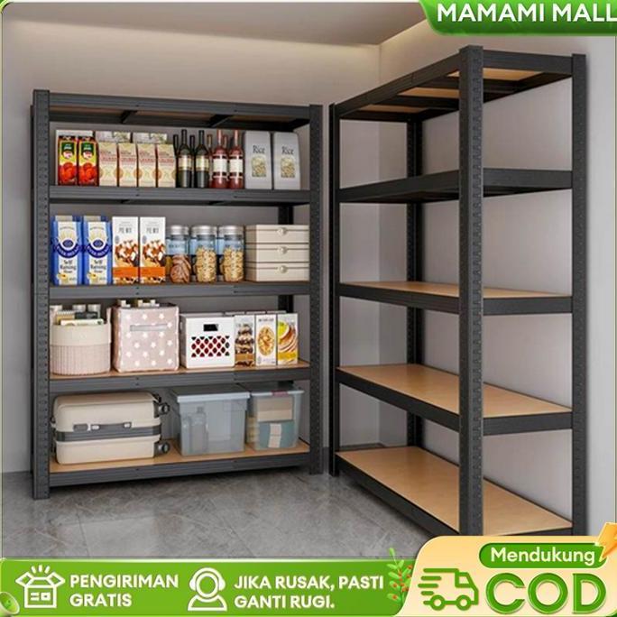 GAVANISHOPJAYA - RAK BESI SIKU LUBANG/RAK GUDANG/ RAK BESI /RAK SUSUN 3/4/5 /RAK DAPUR/RAK SUPERMARK