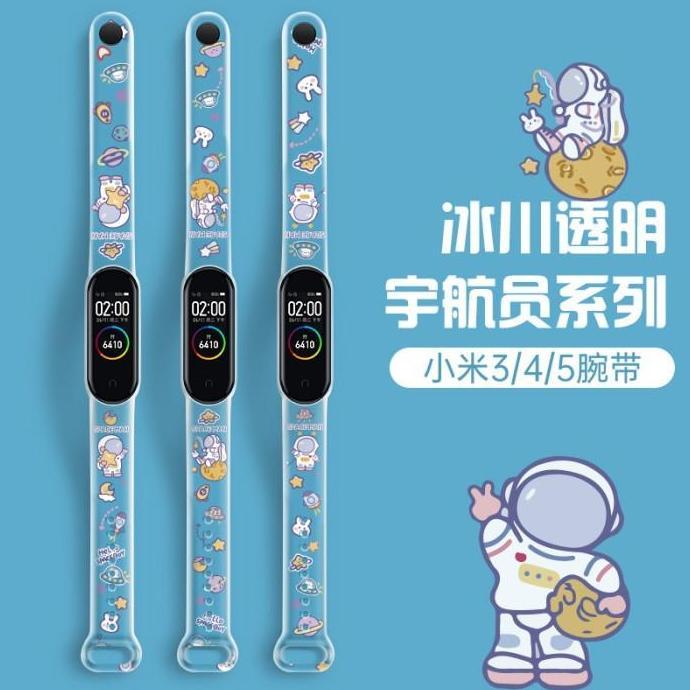 Strap Mi Band 7 Mi Band 6 / 5 / 4 / 3 Tali Pengganti MiBand Transparan