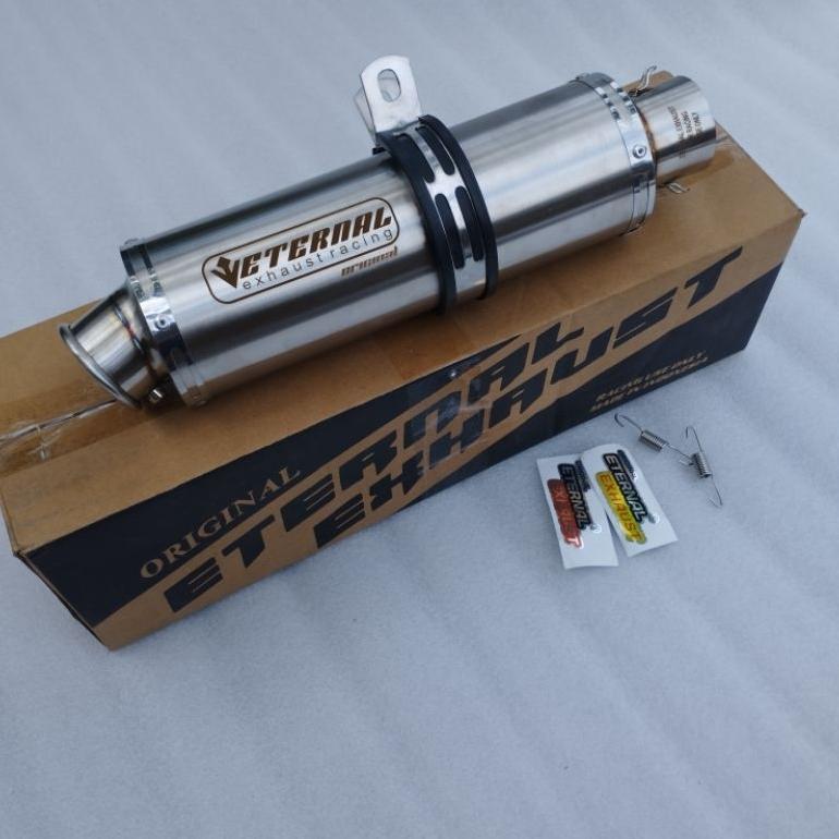 Terlaris Silincer Knalpot Racing Motor Inlet 50 Ngebas Adem Eternal Exhaust Original Eternal Exhaust