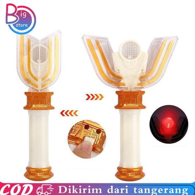 URB Senjata Ultraman Tiga God Light Rod Dengan Cahaya Dan Suara Pemanggil Ultraman Berubah Menjadi R