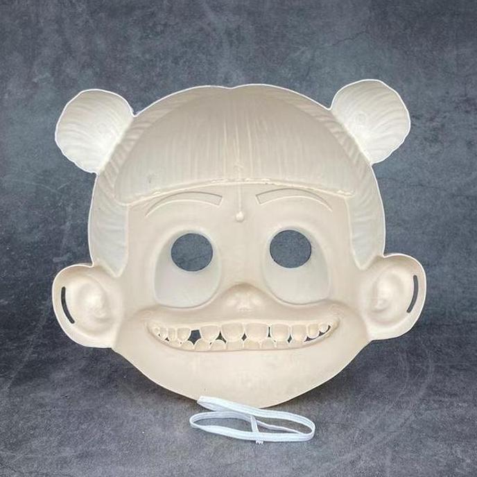 TENNIME Topeng Karakter Nezha Aksesori Cosplay Makeup Mainan Kartun Periferal Film Populer Hadiah Un