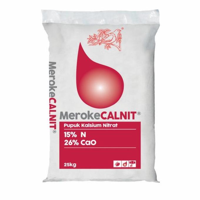 Warungkiwil22 - PUPUK MEROKE CALNIT 25 KG ORIGINAL KEMASAN PABRIK