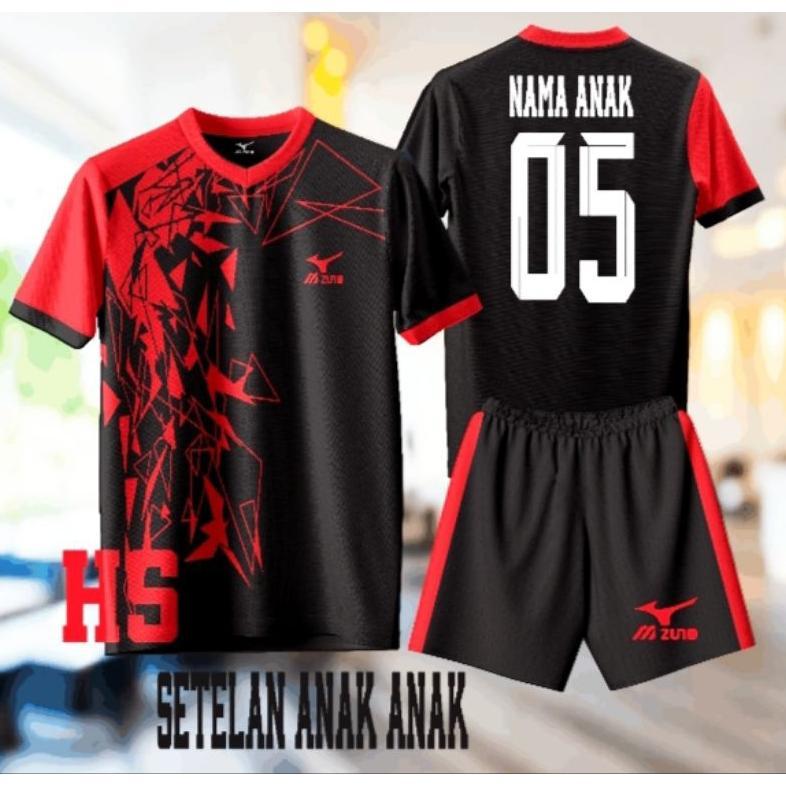 VIREKAMART BAJU JERSEY GERATIS SABOLN NAMA NOMOR KAOS BOLA ANAK ANAK UMUR 5 8 14 TAHUN KAOS OLAHRAGA