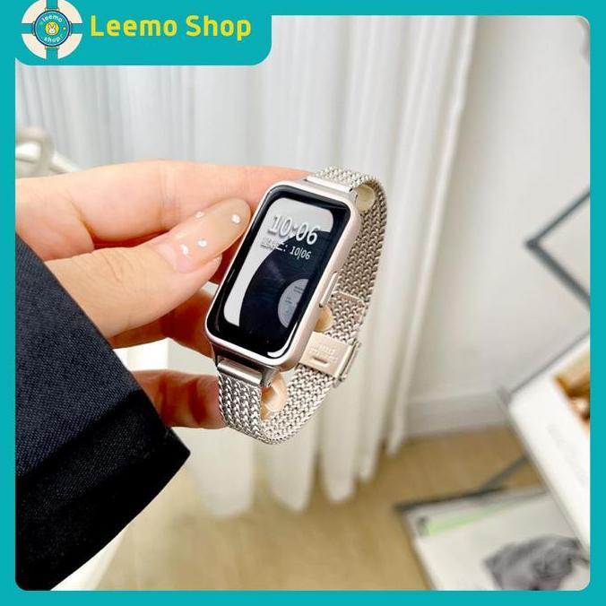 Strap Jam Magnetic Stainless Steel for Huawei Band 8/9 Huawei Band 7  Magnetic Strap Huawei Rantai T