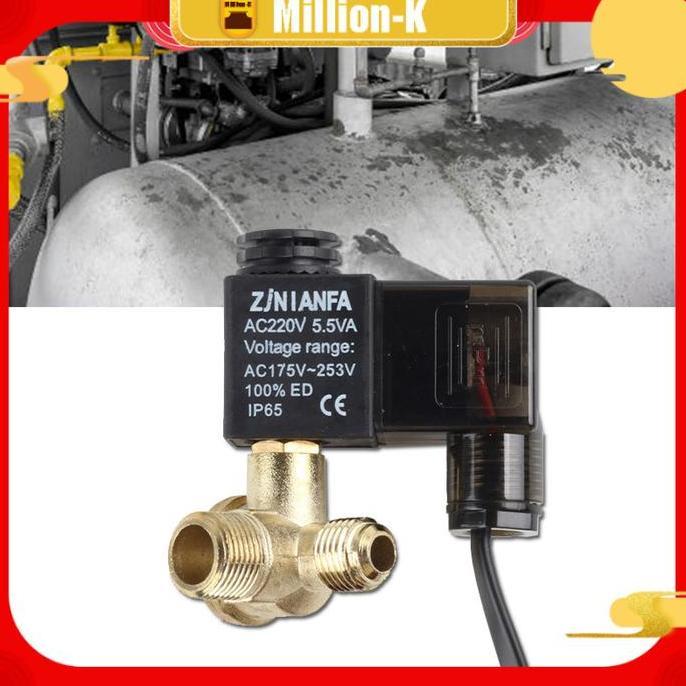 TENNIME 3/8 Inch Katup Selenoid Kompresor / Valve Selenoid Kompatibel / Katup Valve PROTOK