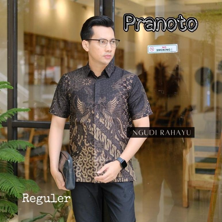 sale Batik Pria Lengan PENDEK Reguler Fit Keris Modern Premium Baju Atasan Batik Cowok Original