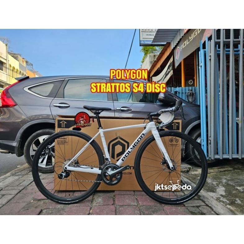 Sepeda Roadbike Polygon Strattos S4 Disc ALX Alloy Ready stock