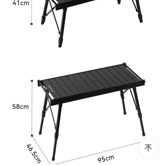(Ready) Blackdog Table Folding Meja Lipat Igt Camping Outdoor