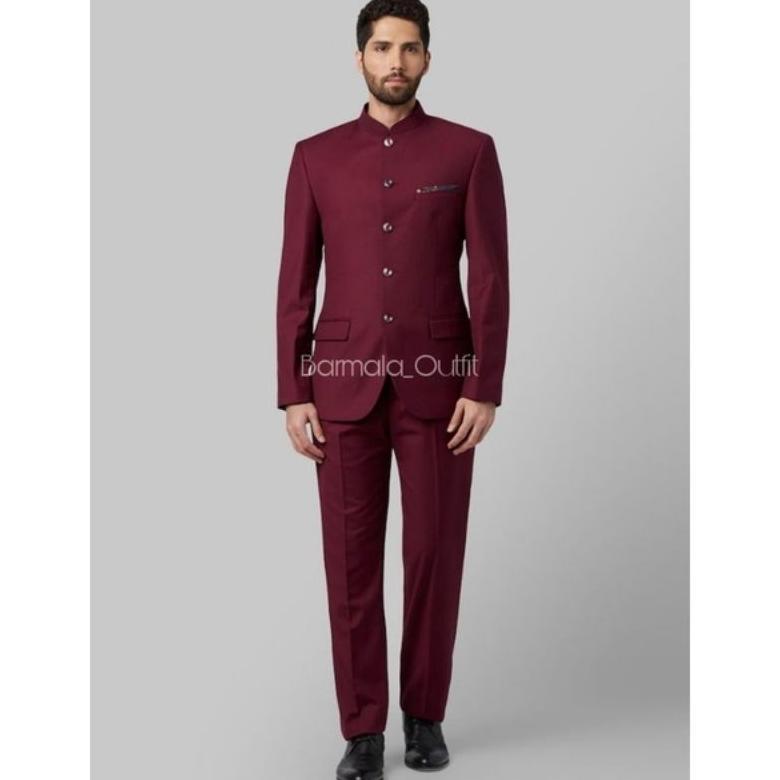 Free Ongkir Setelan Jasko Pria Dewasa / Setelan Jas Mandarin / Setelan Baju Resepsi