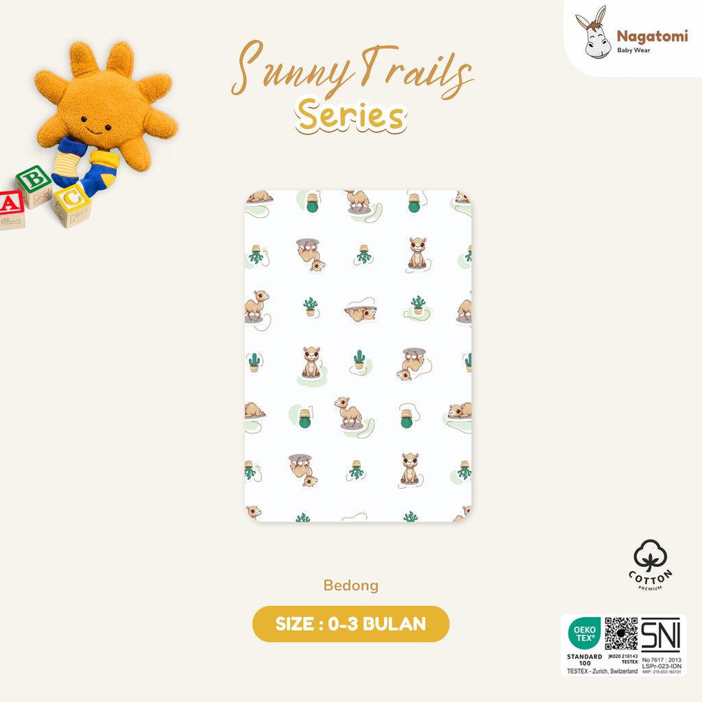 Nagatomi - Bedong Sunny Trails Ukuran 110 CM x 90 CM