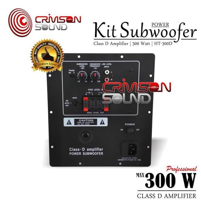 Power Kit Subwoofer Aktif 300 Watt Cl D Ht-300D Amplifier Pc