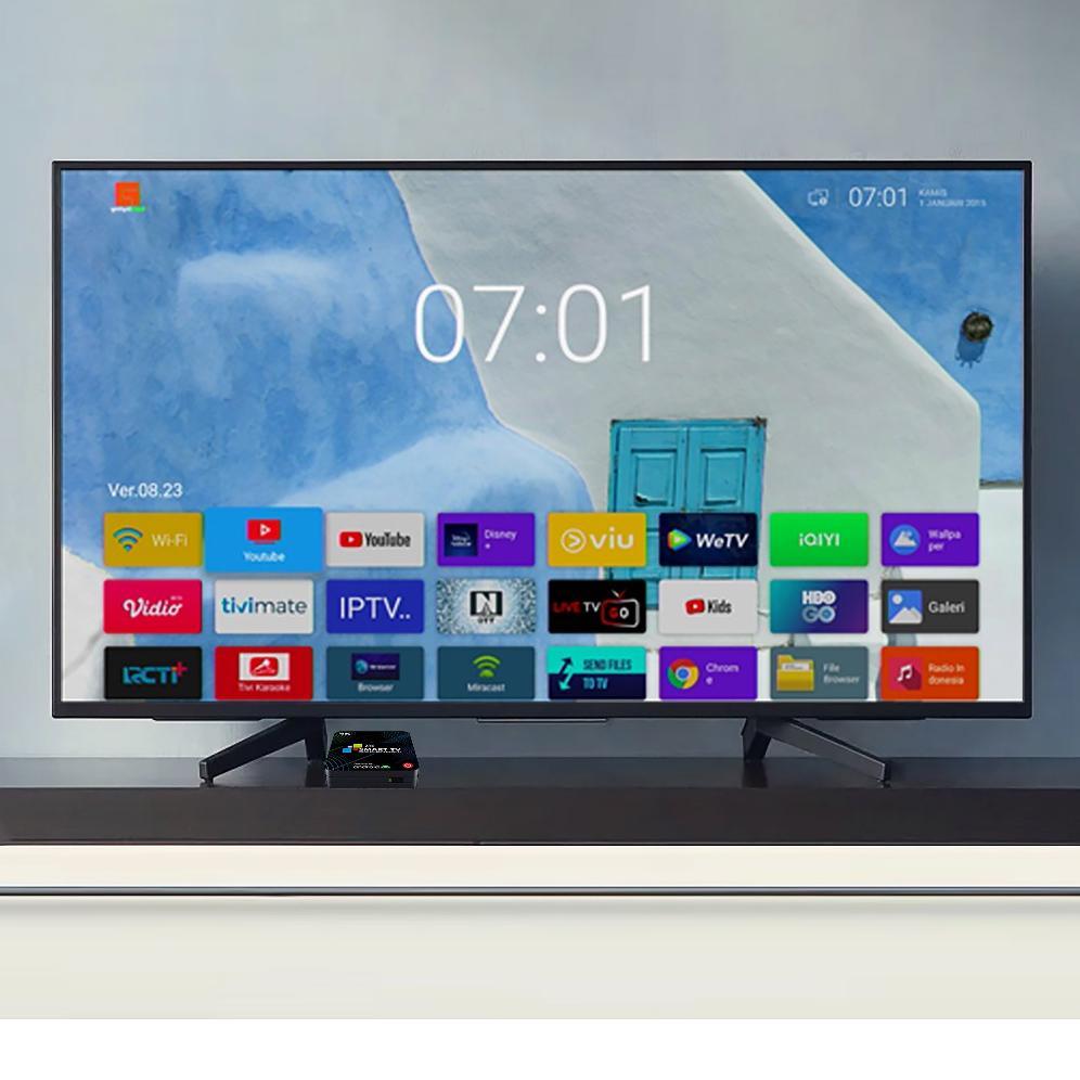 NEW Android TV BOX Smart TV Box Media Player ( sudah root & unlock )