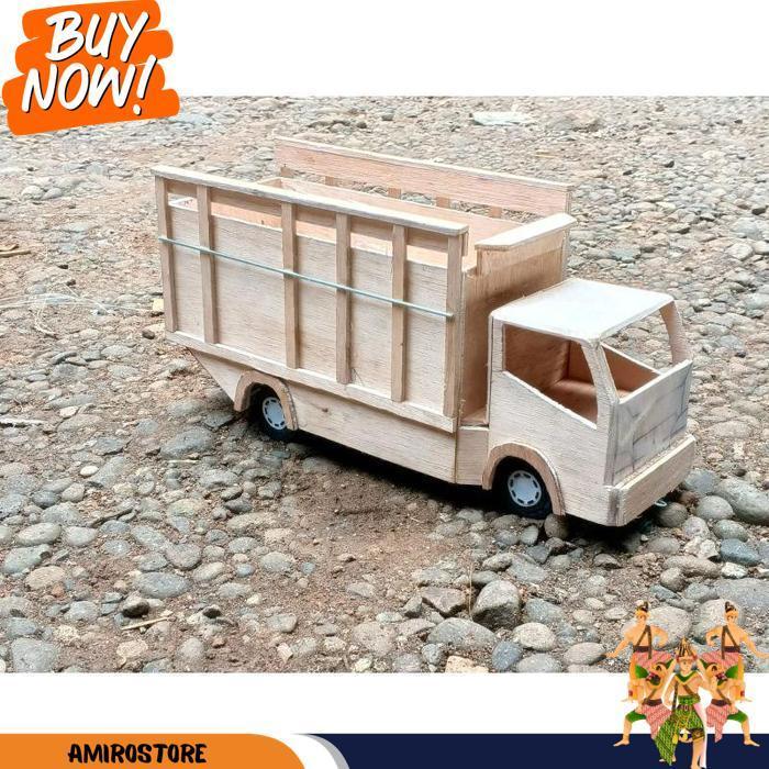 Miniatur Truk Oleng,Pintu Belakang Bisa Terbuka, Free Lampu Led