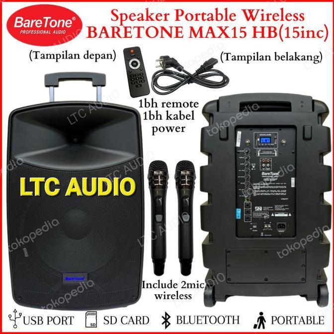 Portable Wireless Baretone Max 15 Hb / Baretone Max15Hb / Max 15Hb