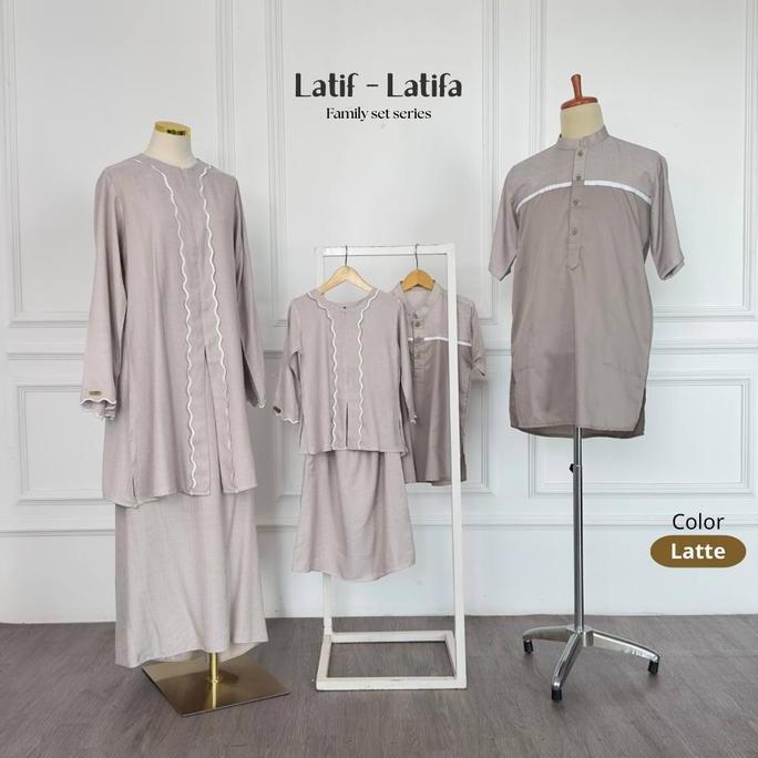 Riskirich Sarimbit Latif Latifa  Latte Baju Couple Keluarga Terbaru
