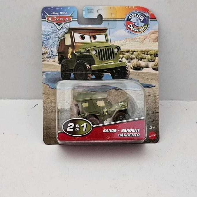 ORIGINAL MATTEL DISNEY PIXAR CARS COLOR CHANGERS 2 IN 1 SARGE