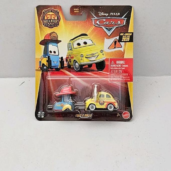 ORIGINAL MATTEL DISNEY PIXAR CARS RACE & RESCUE LUIGI & GUIDO