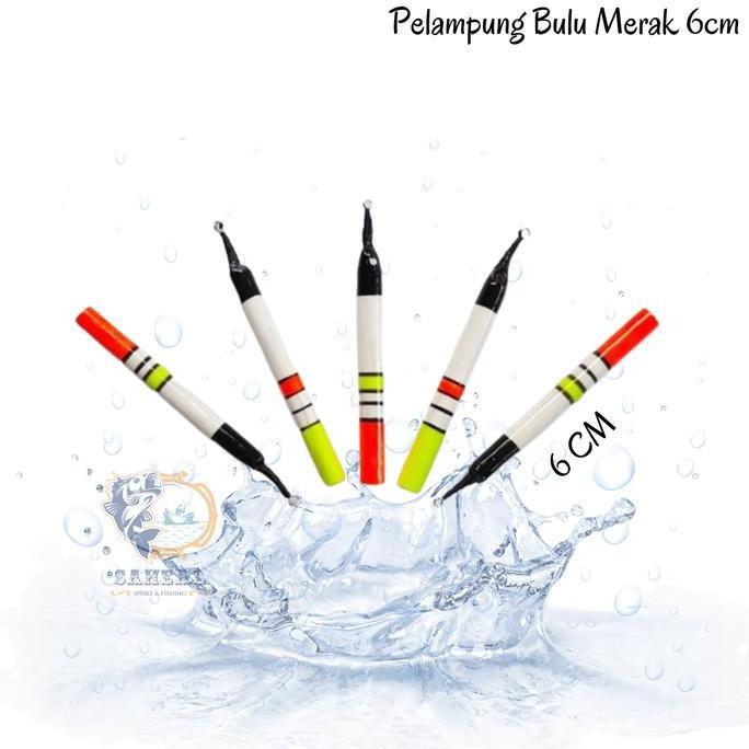Pelampung Pancing Bulu Merak 6Cm / Kumbul Ikan Mas Bulu Merak Allshop