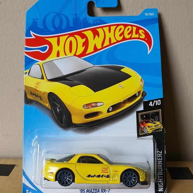 ORIGINAL HOTWHEELS '95 Mazda RX-7 YELLOW