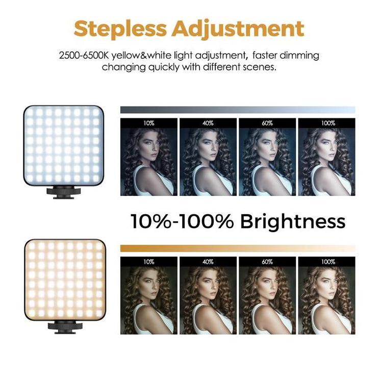 Rechargeable portable VLOG LED Lighting Handphone video Flash Kamera