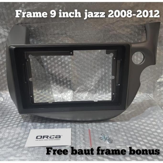 Frame Head Unit Tv Mobil Android 9 Inch Mobil Honda Jazz 2008-2012 Merek Orca