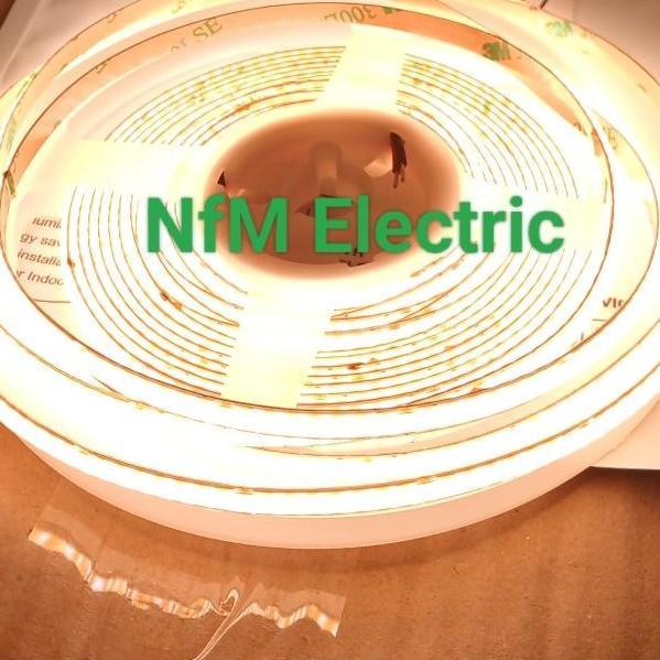 TERMURAH - LED strip cob 24V 12W Indoor/ Strip light COB 24V 3000K 5Mtr