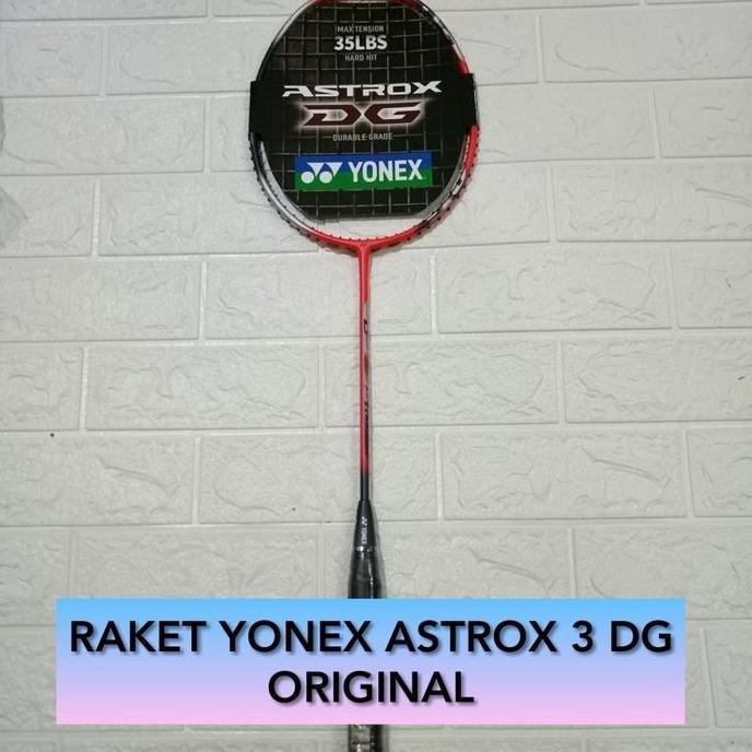 Raket Badminton YONEX ASTROX 3DG 3 DG +senar YONEX BG66 original