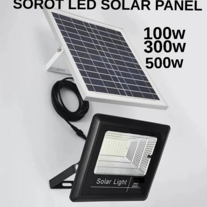 lampu sorot solar panel 500 watt 500w lampu tembak led solar 500w