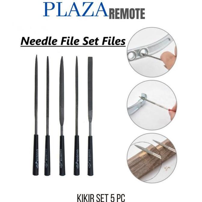 MELAKASA ALAT KIKIR MINI HUGONG BESI EMAS PAHAT UKIR FILES 5 INCH ( 5 PC )