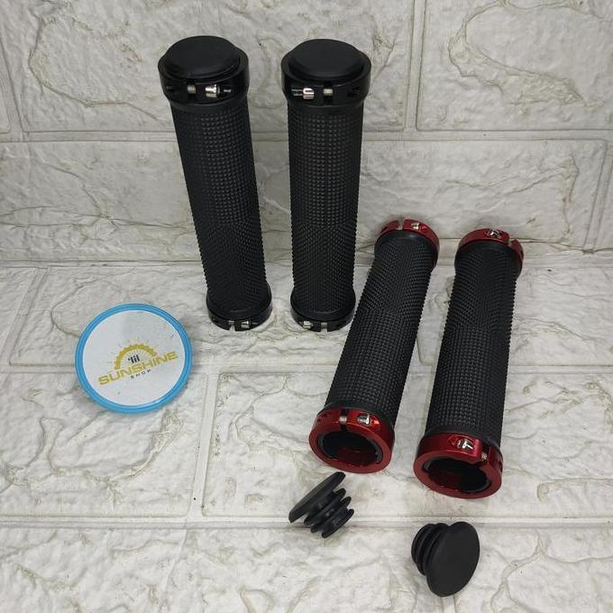 Hand Grip Handgrip Sepeda INTER Double Lock Ring Untuk Stang Handlebar MTB Federal Folding Bike BMX 