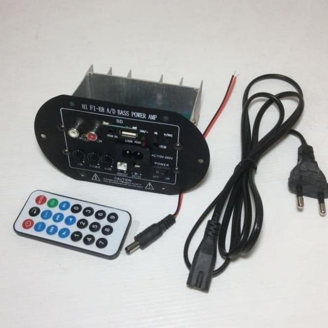 KIT BASSTUBE AKTIF WITH USB / SD CARD INPUT POWER AC 12V ATAU DC 220V