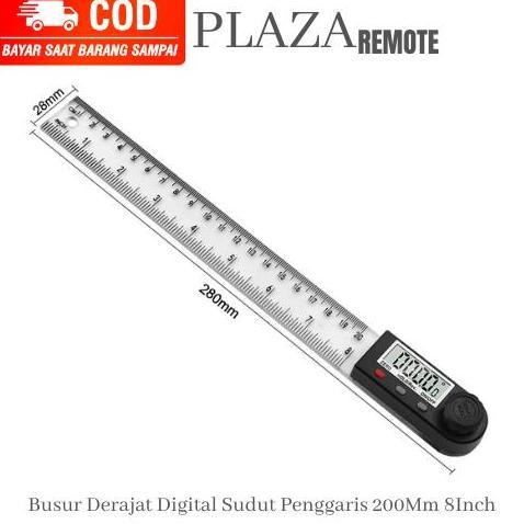 MELAKASA Penggaris SIKU DIGITAL 200Mm siku 8Inch Sudut 360