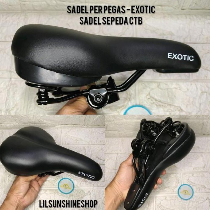 Sadel Pir Pegas EXOTIC G315 Saddle Jok Pakai Per Untuk Sepeda MTB Federal CTB CityBike Seli Lipat Fo