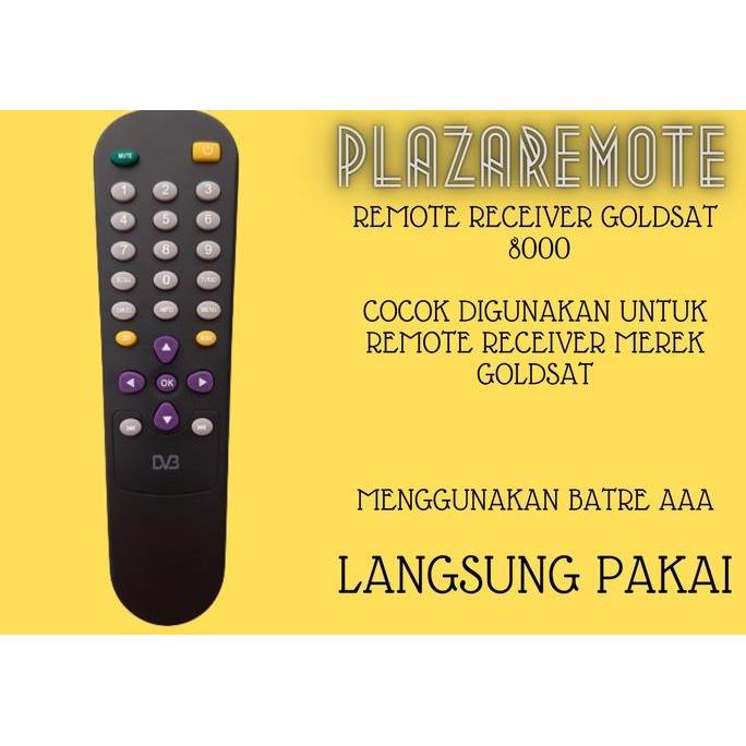 MELAKASA REMOTE GOLDSAT 8000 RECEIVER PARABOLA