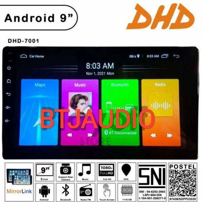 HEAD UNIT TAPE TV MOBIL ANDROID MERK ORCA SKELETON DHD UNTUK TOYOTA CALYA & DAIHATSU SIGRA LAYAR 9 I