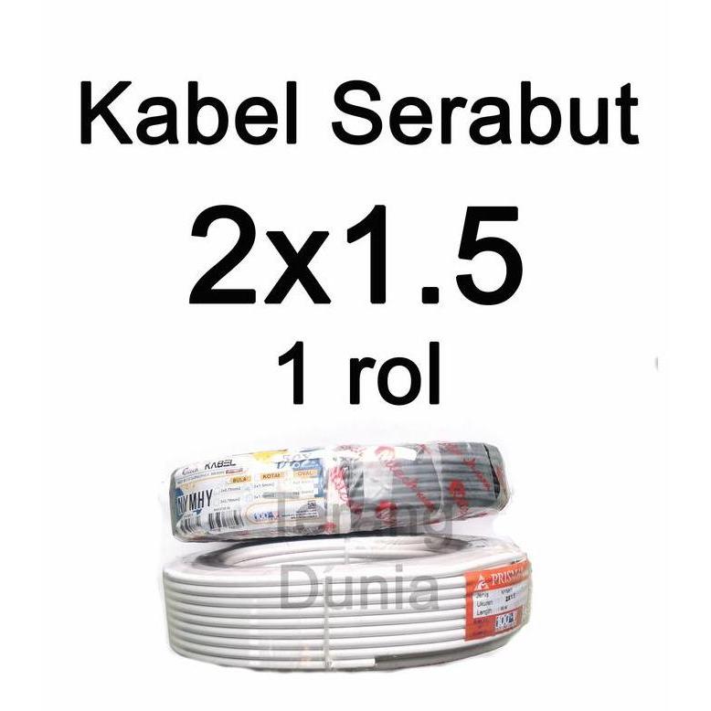 Sale Kabel Serabut 2X1.5Mm Kabel Serabut Isi 2 Rol Kabel Serabut 2X1,5Mm