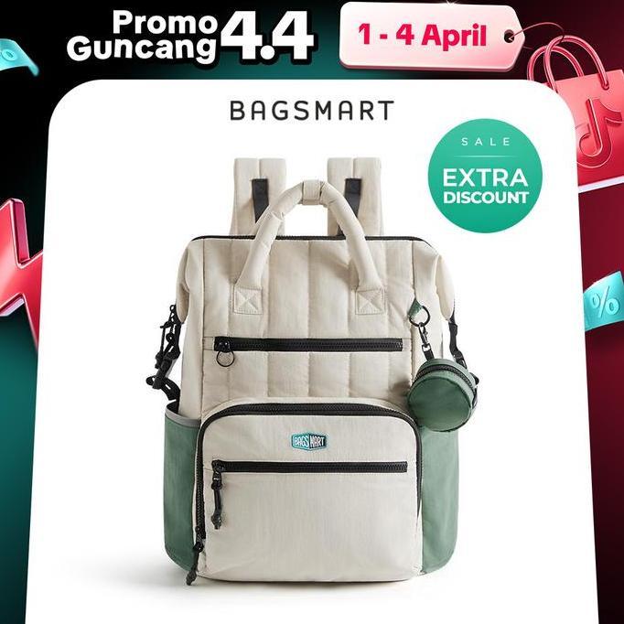 BAGSMART PAZ Tas Ransel Bayi 25L, Tas Travel Ringkas untuk Ibu & Ayah, Kapasitas Besar Anti Air deng