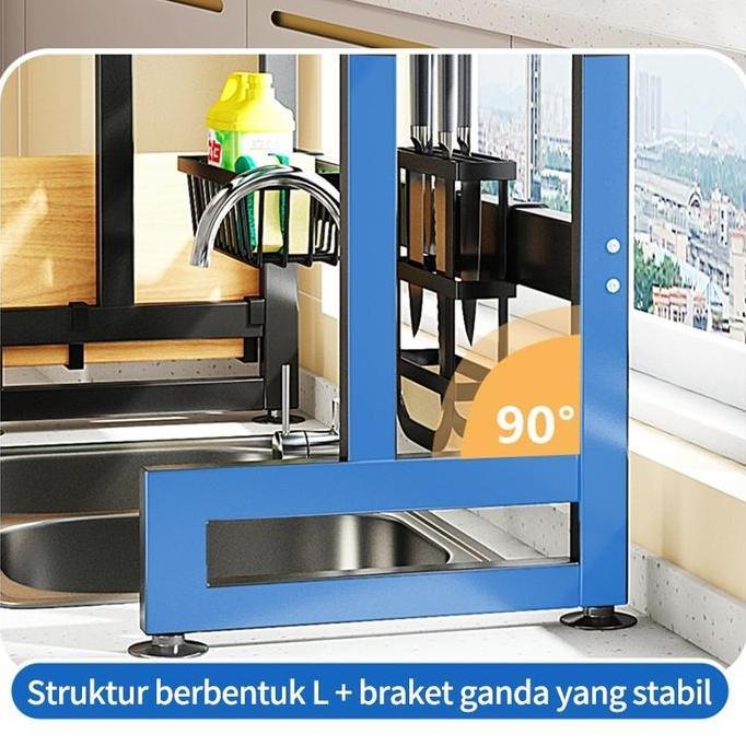 Yanda535 - Rak Piring Wastafel Stainless/Rak Piring Tertutup/Rak Piring Minimalis/Rak Piring Stainle