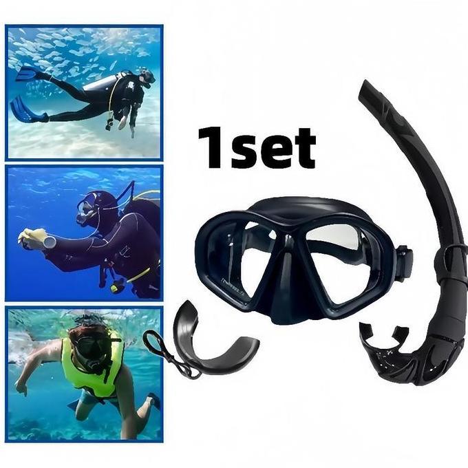 Kacamata Selam Panah Ikan Masker Freedive Apnea Freediving Free Diving Glasses Set Tube Selang Snork