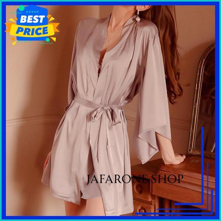 LINGERIE KIMONO LINGERIE BRIDESMAIDS SLEEPWEAR KIMONO LINGERIE POLOS BAHAN SATIN 126       JAFARONE 
