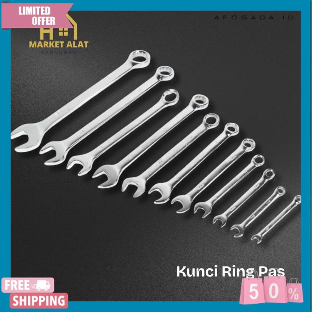 Exclusive Kunci Ring Pas 6-24Mm - Kunci Ring Pas Set Chrome Vanadium
