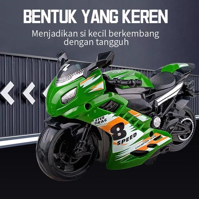 Bidushopseller71 - Habibi Motor Mainan Anak Inersia, Toy Vehicle Bisa Jalan Sendiri, Tahan Banting, 