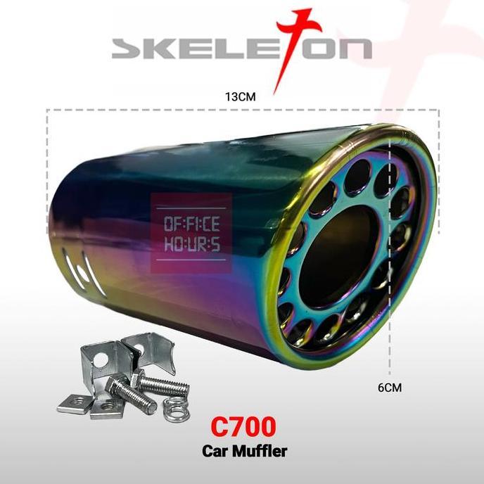 Muffler Car 6.3Cm - Buntut Knalpot Mobil C700