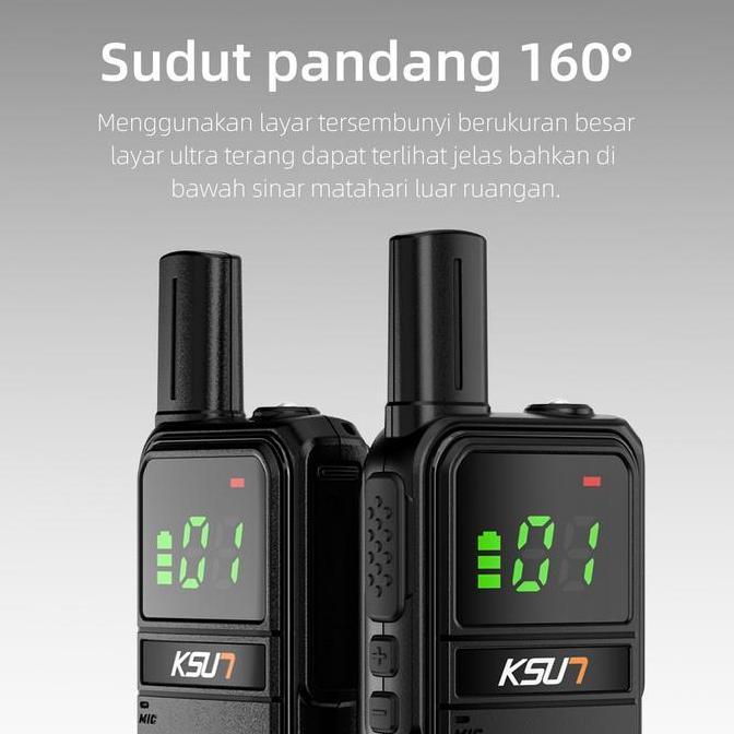 Sale Ksun X-Tfsi Walkei Talkie M3Plus Ht Jarak 3Km Mini Handy Talkt 4000Mah