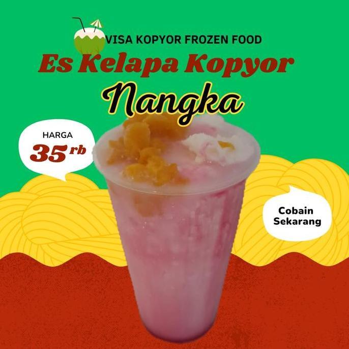 Es kelapa kopyor dengan nangka